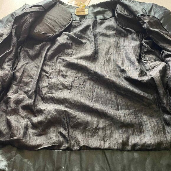 Vintage Judith Ann Creations Jacket Womens Medium Black Silk Beaded Sequined NEW - Picture 7 of 12